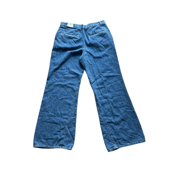 NWT Free People We the Free Sheridan Trouser Flare Jeans - Medium Blue Wash - 28 - Picture 4 of 7